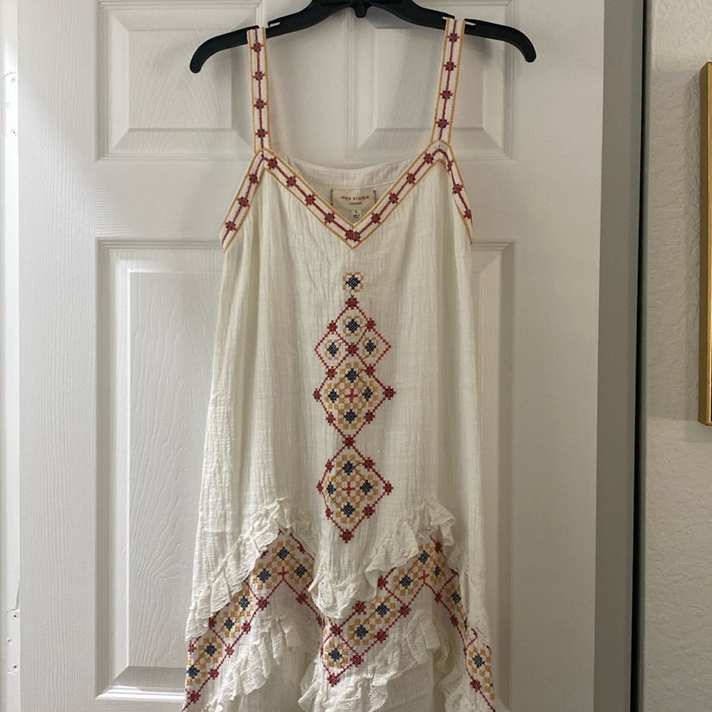 NWT Max Studio Pattern Linen Maxi Dress